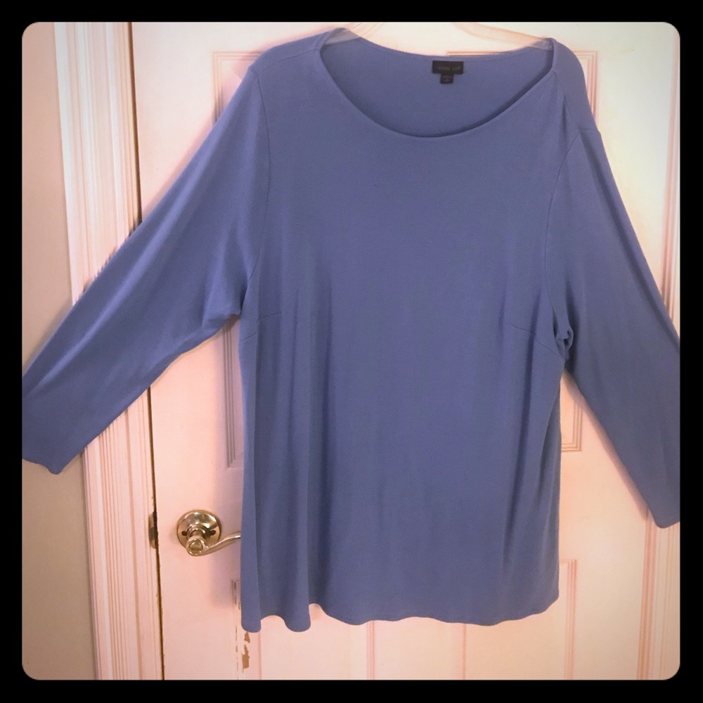 J.Jill Wearever cornflower blue tunic 3X
